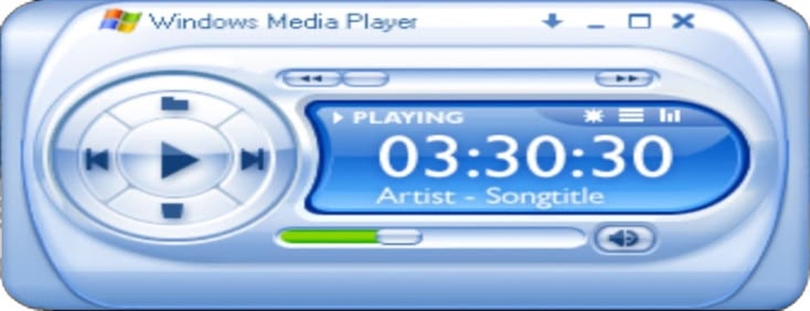 Glossy Windows Media Player Skin Component